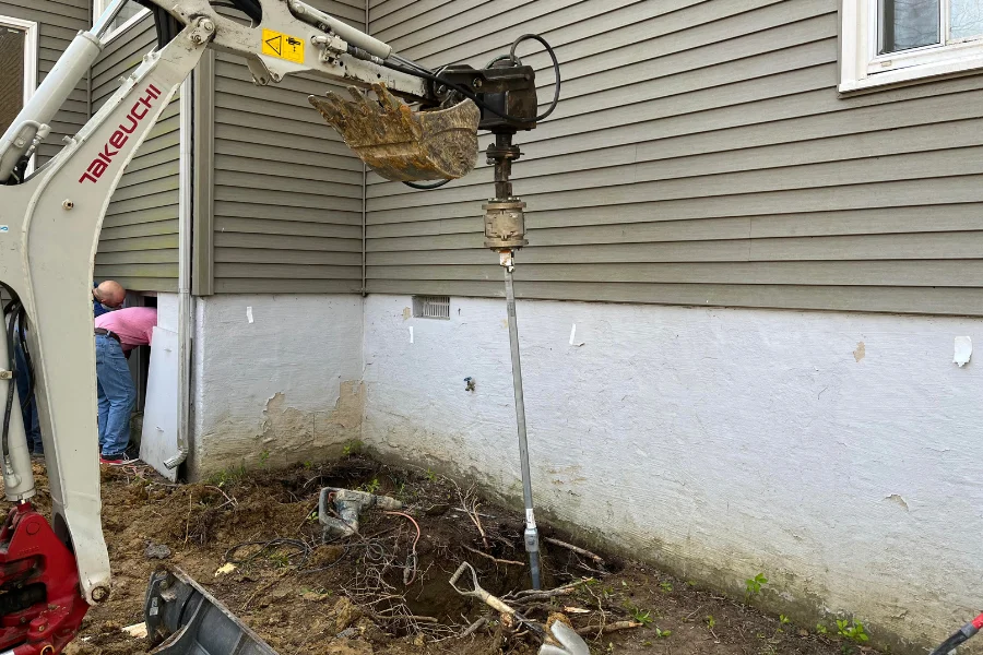 helical pier installation Jeffersontown, KY(