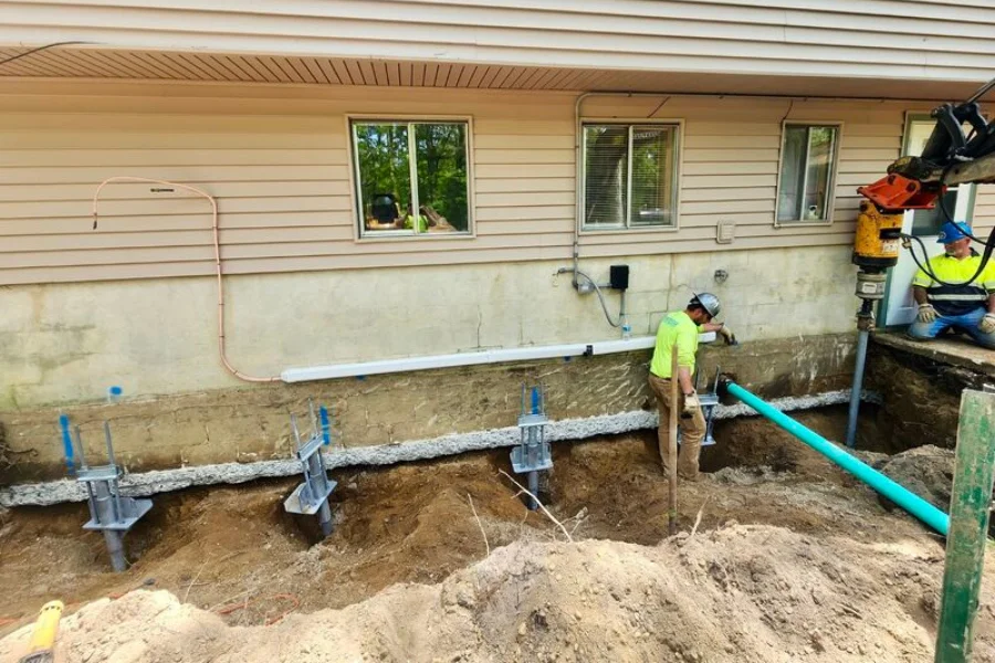 helical pier installation Jeffersontown, KY(